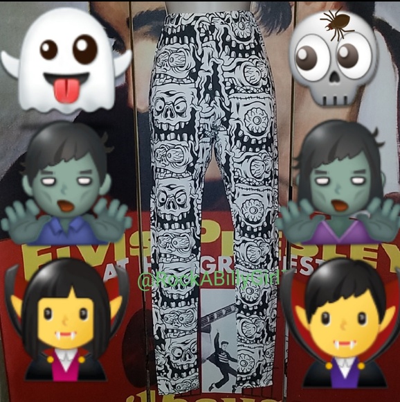 Sourpuss Melting Monster Kitchy Comic Con Halloween Creepy Ghoul Leggings - Picture 4 of 10